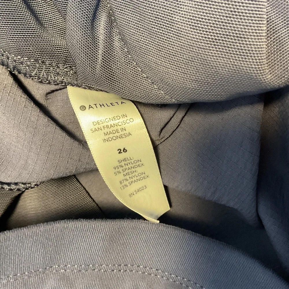 Athleta Trekkie North Jogger Pants Womens 26 Blue Zip Pockets Drawstring Hiking - Picture 7 of 9